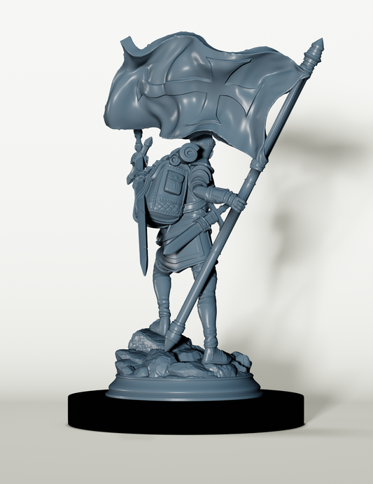 Écuyer Humain - Porte-Étendard