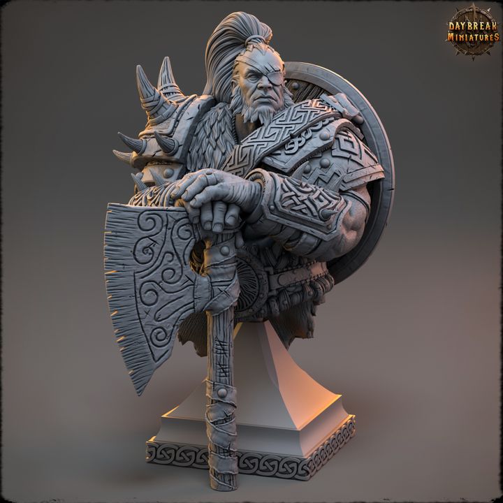 Buste de guerrier nordique