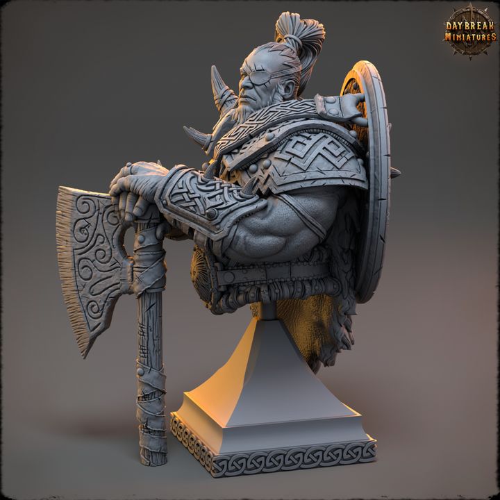 Buste de guerrier nordique