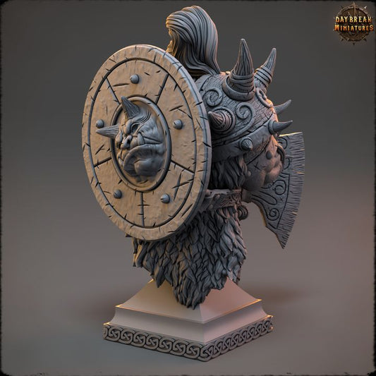 Buste de guerrier nordique