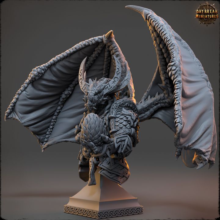 Buste de guerrier drakeide