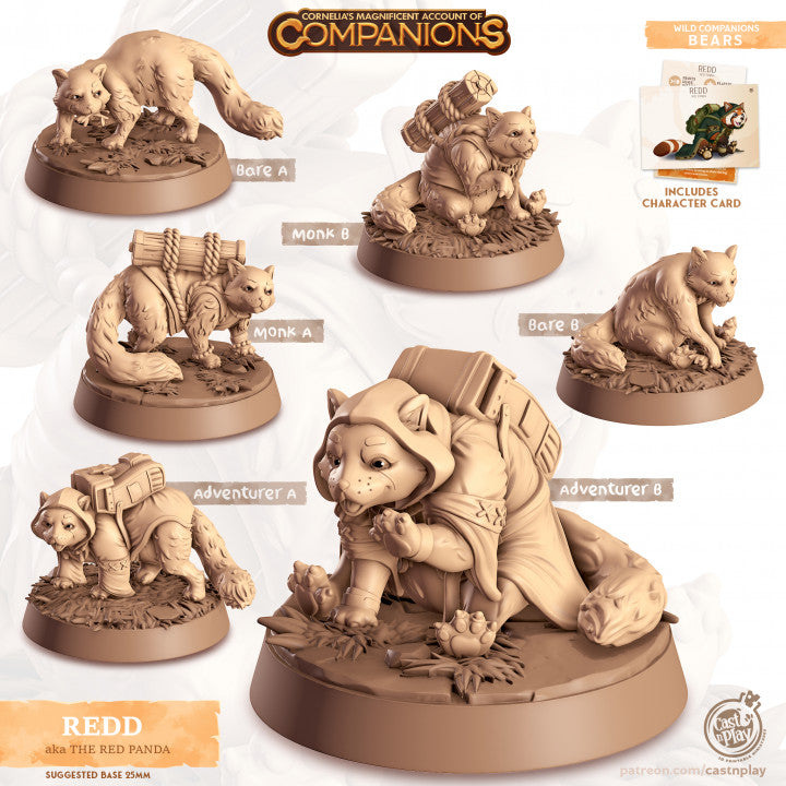Compagnon panda roux