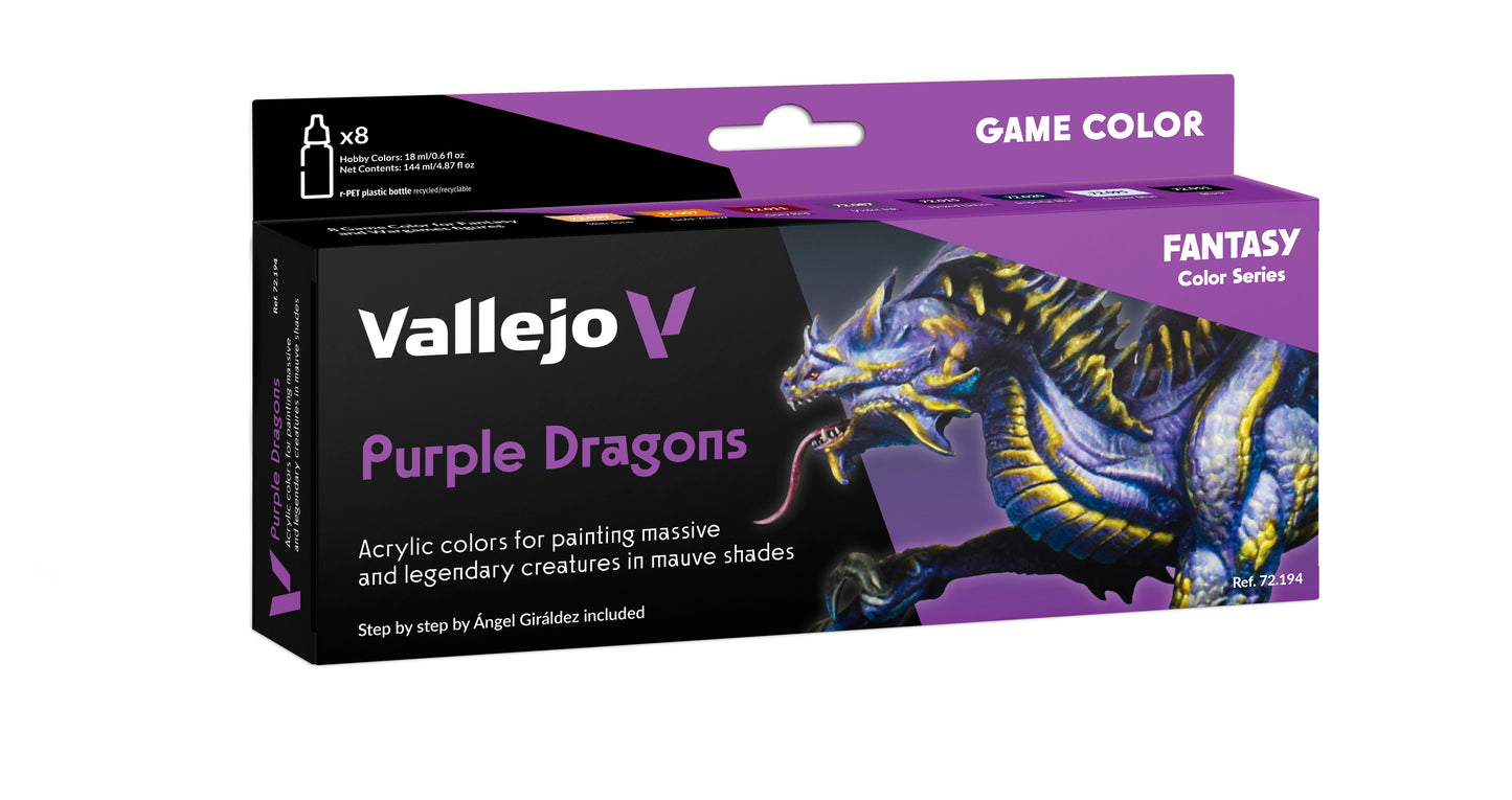 Fantasy Color Series 8 PURPLE DRAGONS
