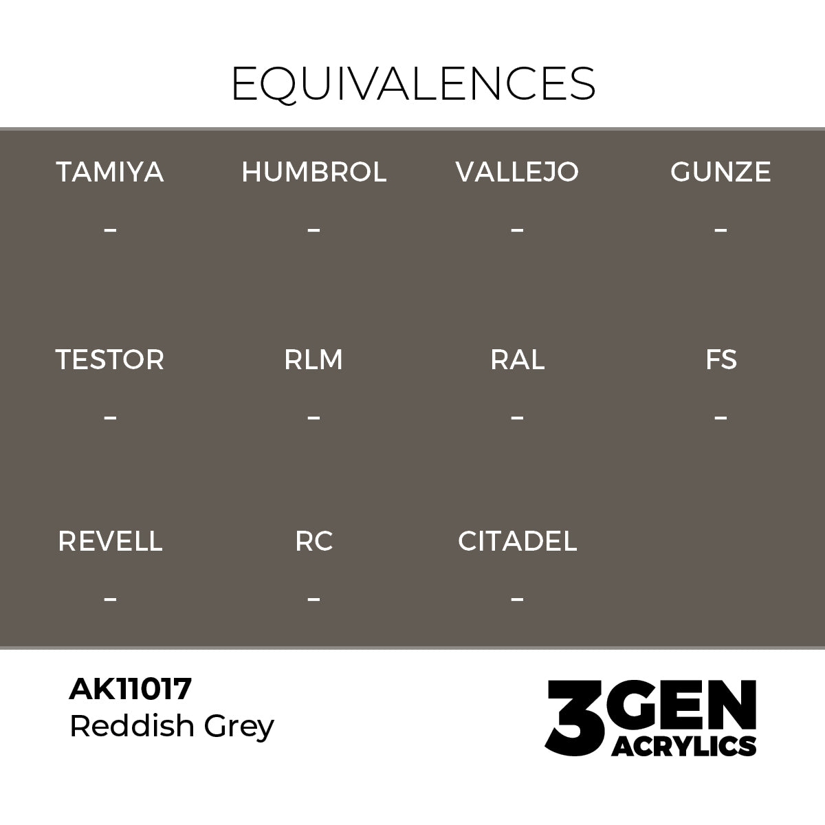 Pot de peinture AK 3GEN AK11017 Reddish Grey - Gris rougeâtre 18 ml, detail 1