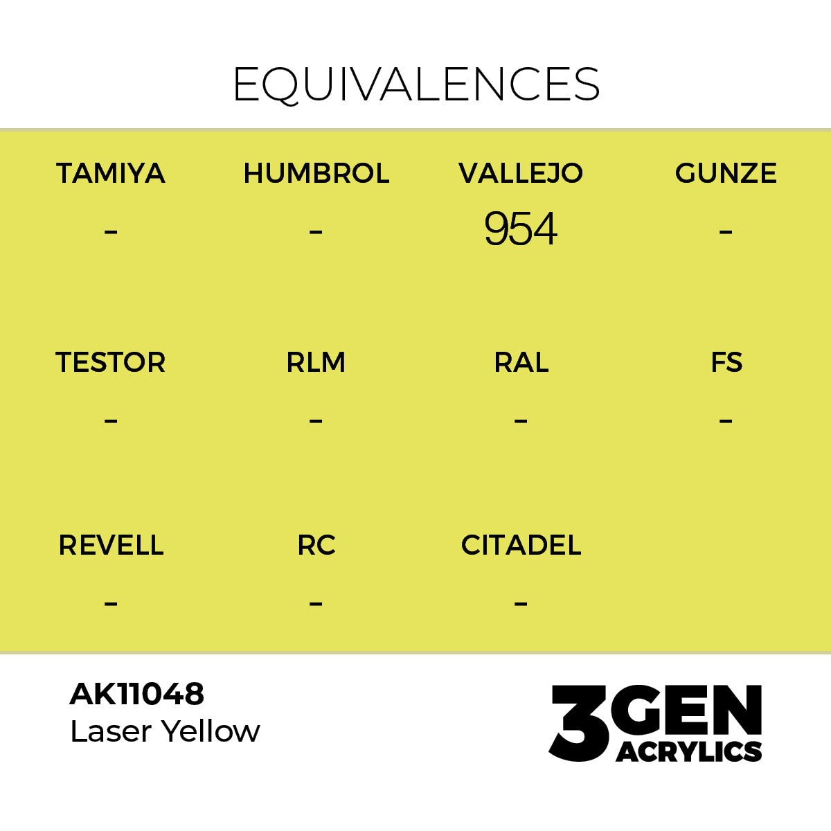 Pot de peinture AK 3GEN AK11048 Laser Yellow - Jaune Laser 18 ml, detail 1