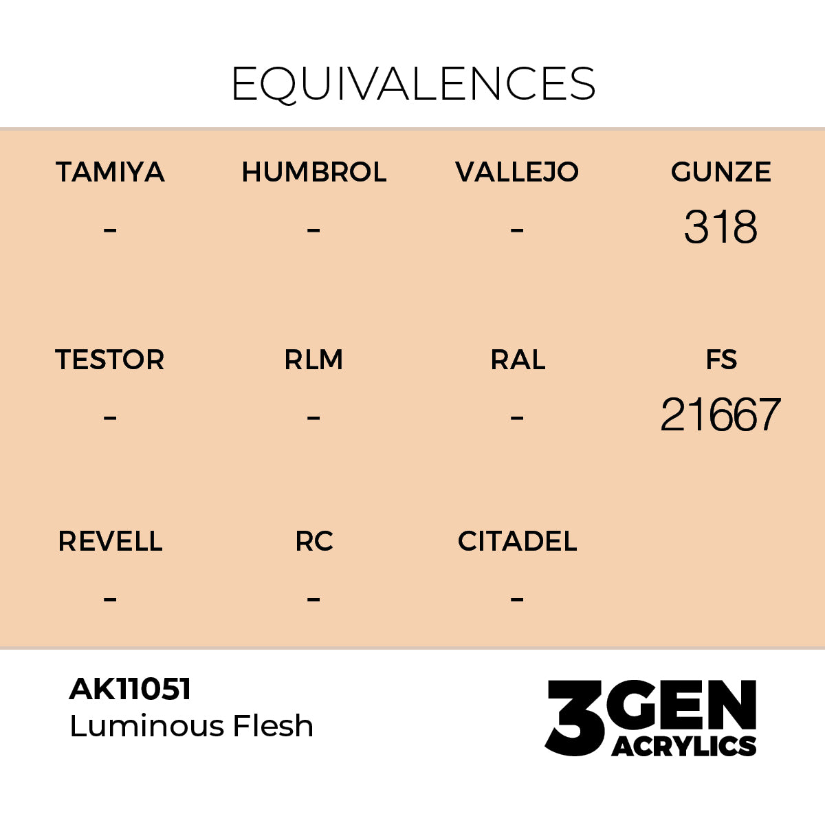 Pot de peinture AK 3GEN AK11051 Luminous Flesh - Chair lumineuse 18 ml, detail 1