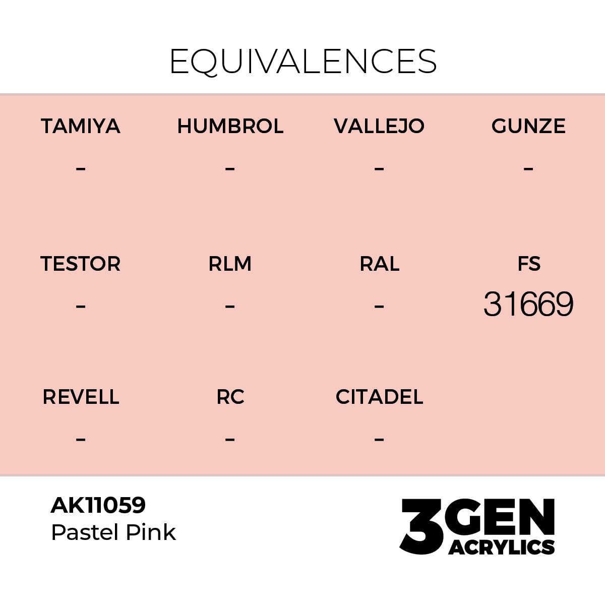 Pot de peinture AK 3GEN AK11059 Pastel Pink - Rose Pastel 18 ml, detail 1