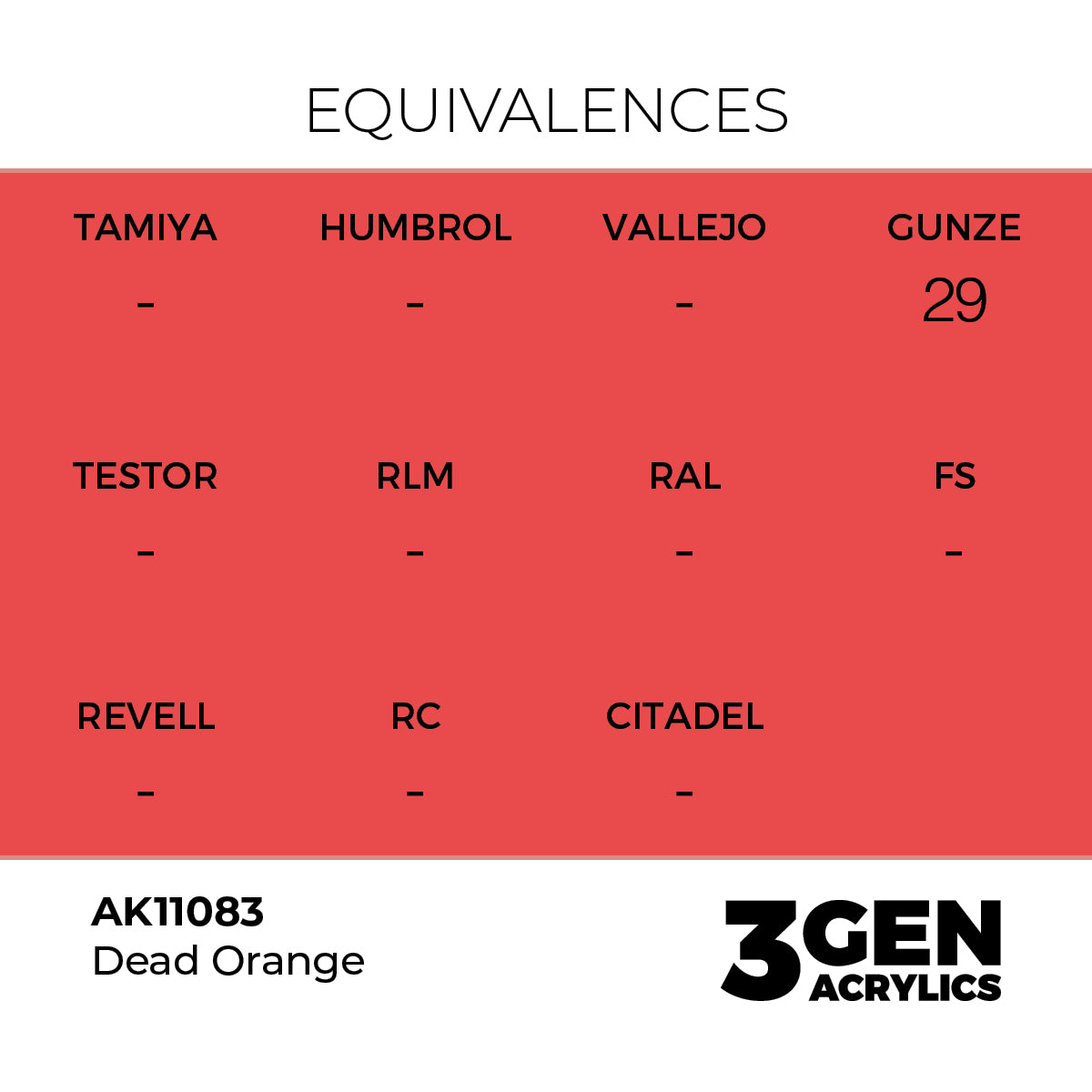 Pot de peinture AK 3GEN AK11083 Dead Red - Rouge terne 18 ml, detail 1