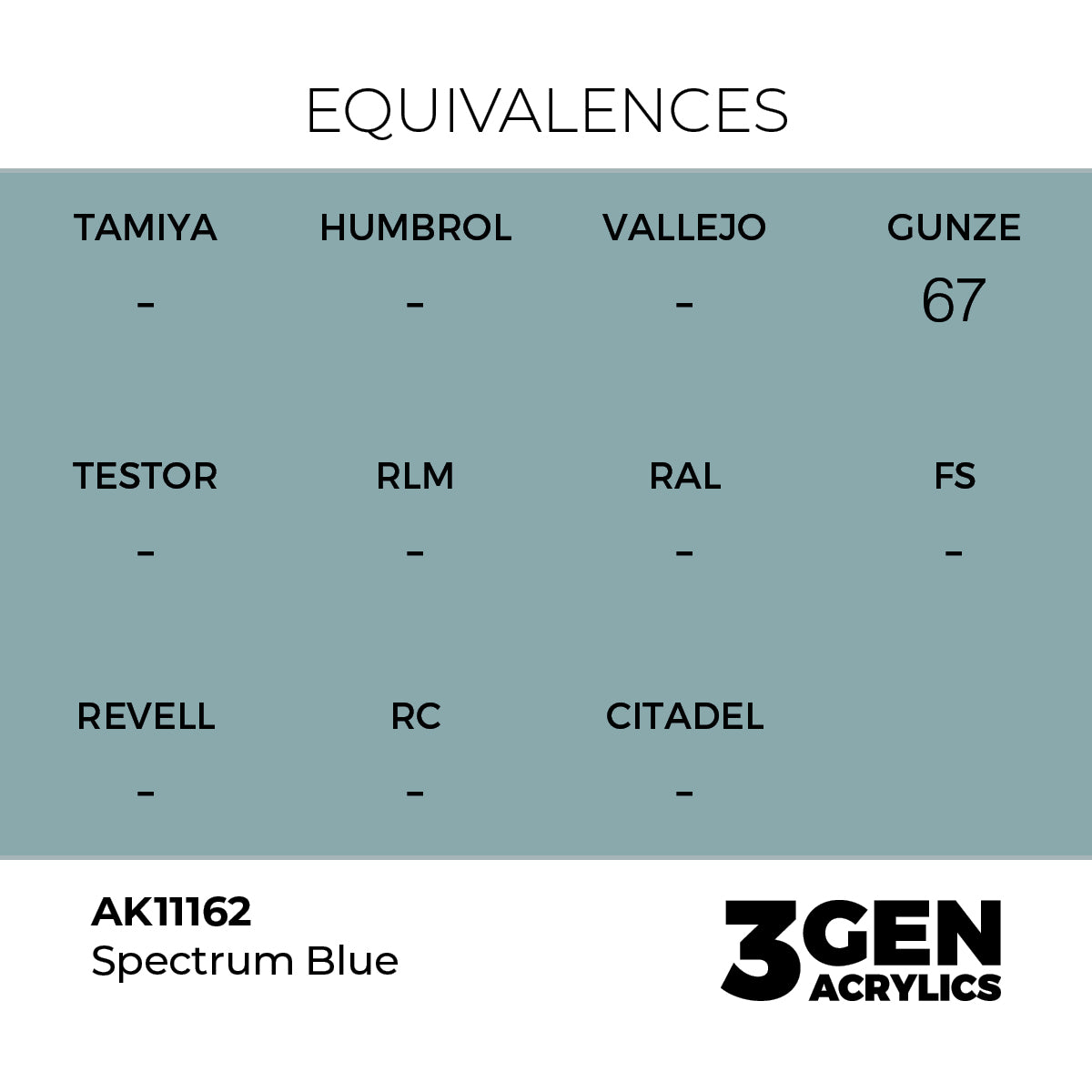 Pot de peinture AK 3GEN AK11162 Spectrum Blue - Bleu Spectre 18 ml, detail 1
