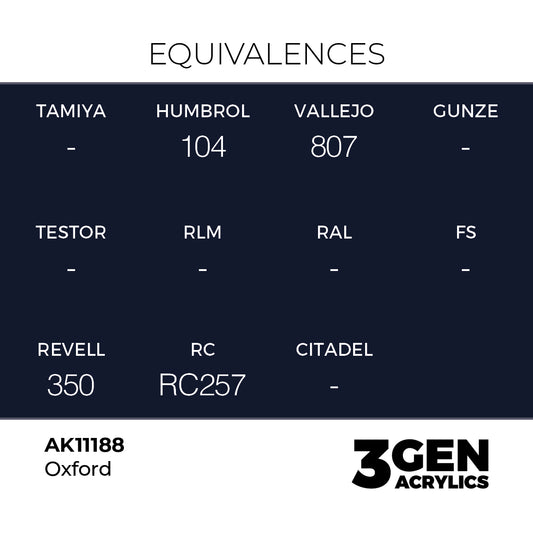 Pot de peinture AK 3GEN AK11188 Oxford 18 ml, detail 1