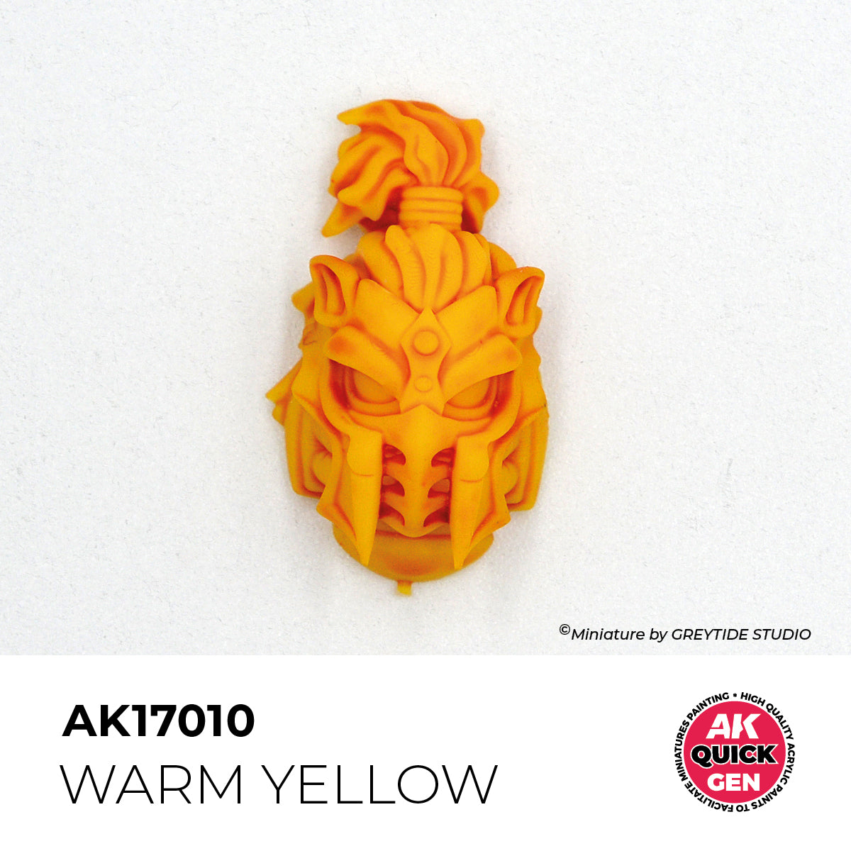 Pot de peinture AK Quick Gen AK17010 Warm Yellow - Jaune Chaud 18 ml, détail 1