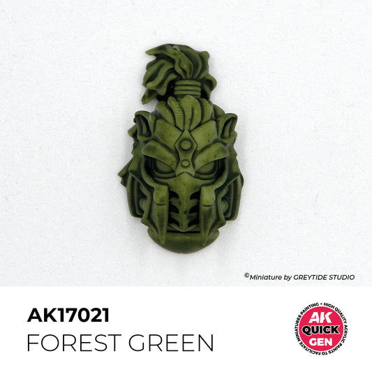 Pot de peinture AK Quick Gen AK17021 Forest Green - Vert Forêt 18 ml, détail 1