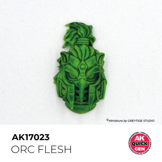 Pot de peinture AK Quick Gen AK17023 Orc Flesh - Chair d'Orc 18 ml, détail 1