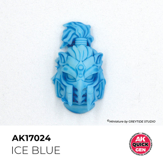 Pot de peinture AK Quick Gen AK17024 Ice Blue - Bleu Glacé 18 ml, détail 1
