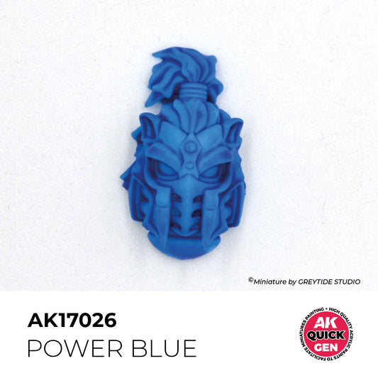 Pot de peinture AK Quick Gen AK17026 Power Blue - Bleu Puissant 18 ml, détail 1