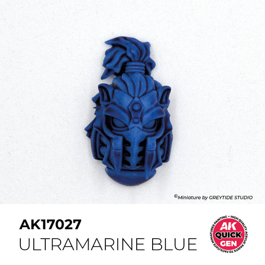 Pot de peinture AK Quick Gen AK17027 Ultramarine Blue - Bleu Outremer 18 ml, détail 1