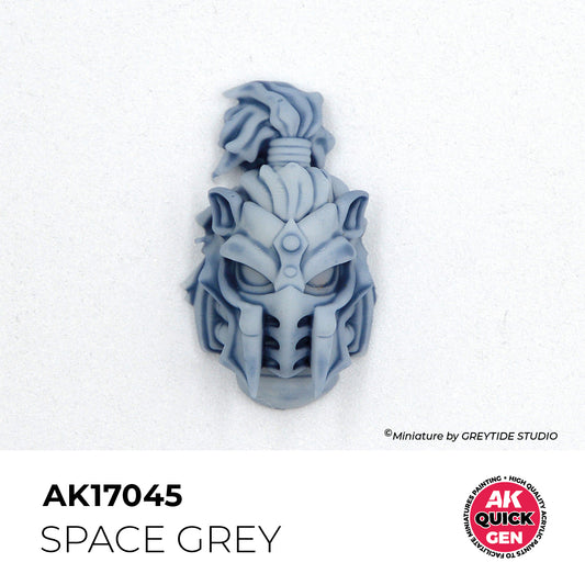 Pot de peinture AK Quick Gen AK17045 Space Grey - Gris Spatial 18 ml, détail 1