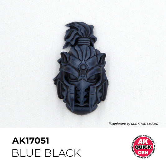 Pot de peinture AK Quick Gen AK17051 Blue Black - Noir Bleu 18 ml, détail 1