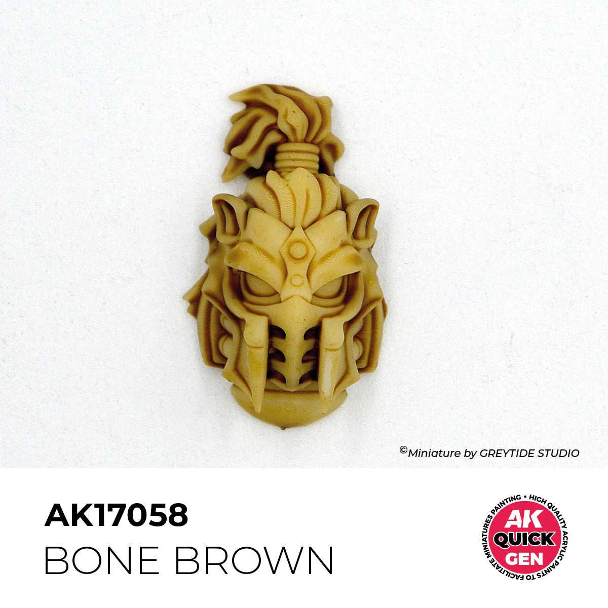 Pot de peinture AK Quick Gen AK17058 Bone Brown - Brun Os 18 ml, détail 1