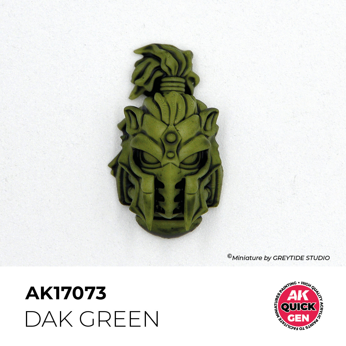 Pot de peinture AK Quick Gen AK17073 Dak Green - Vert Dak 18 ml, détail 1