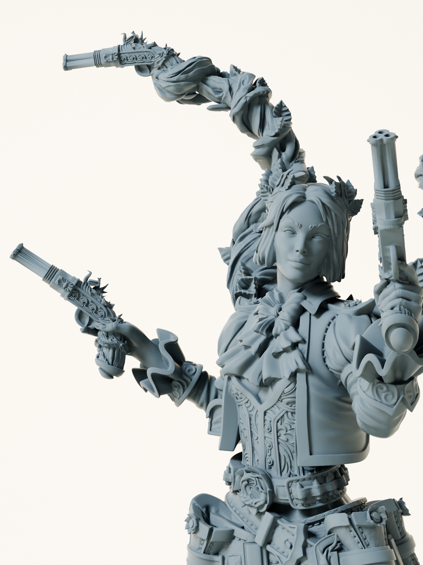 Demi-elfe druide tireuse