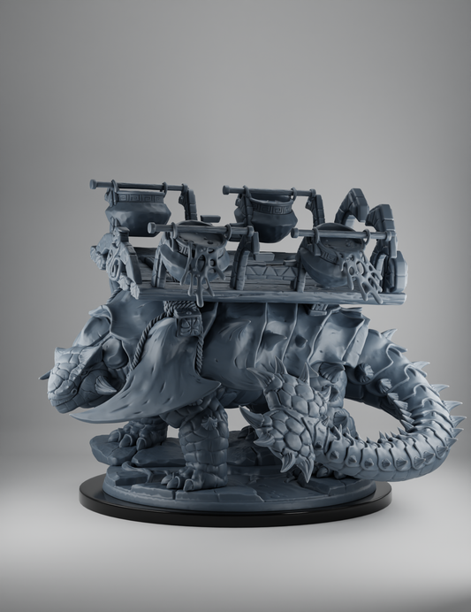 Homme-Lézard - Monture Ankylosaurus