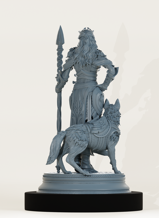 Humaine prêtresse et familier