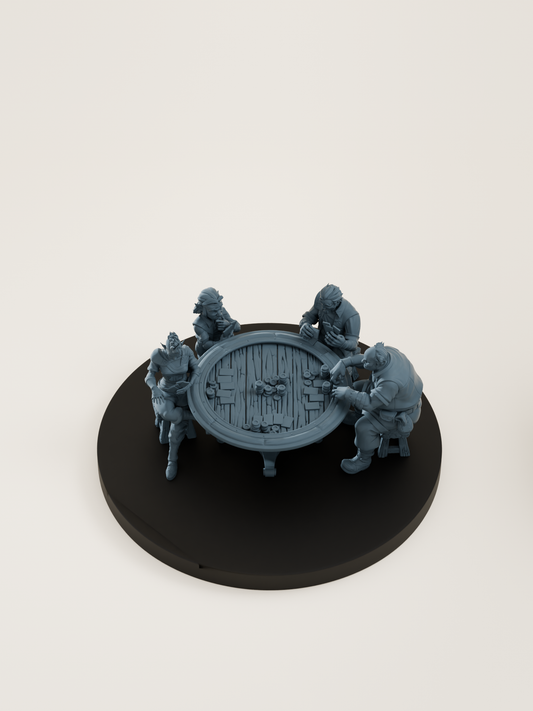 Table de jeu de rôle ou de paris avec PNJ