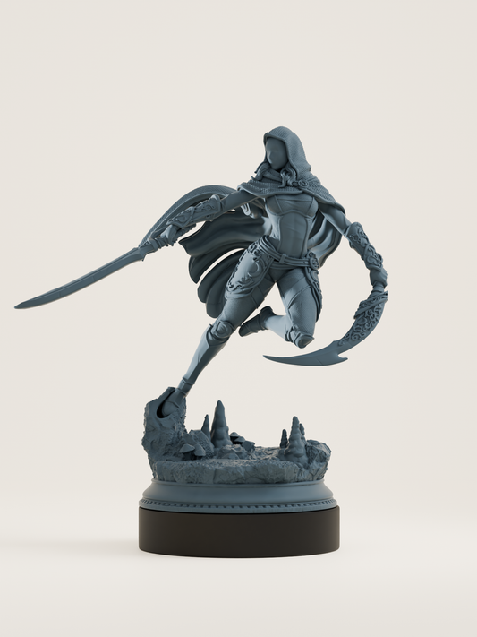 elfe drow assassin masquée