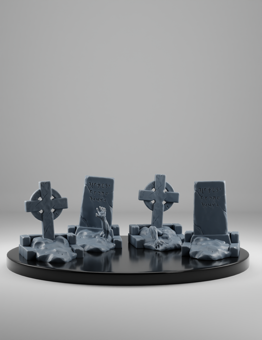 Horde de Zombies et Tombes de Cimetière