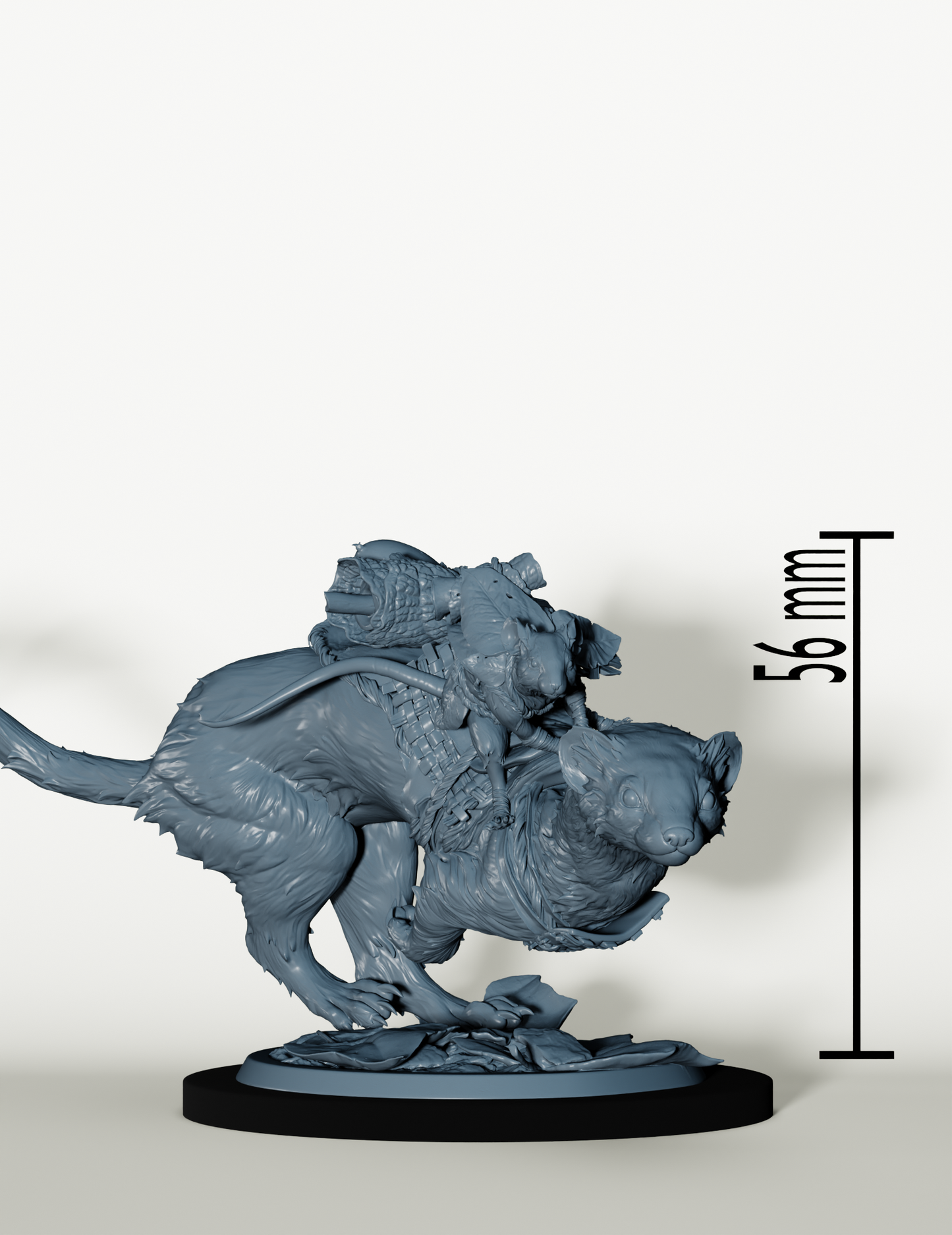 Cavalier souris sur belette