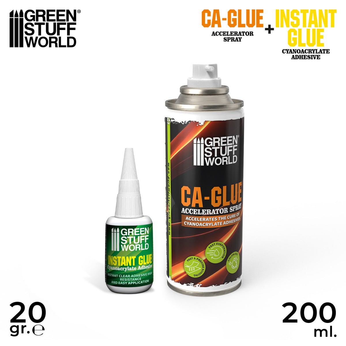 Kit colle pour figurine + Spray activateur