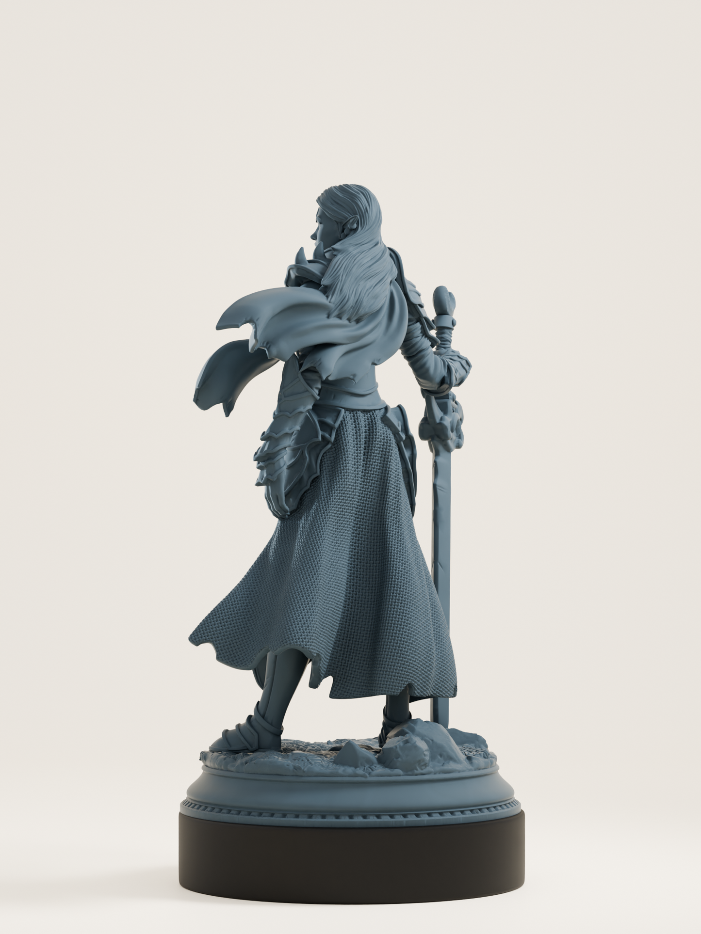Elfe drow - paladine du sanctuaire lunaire