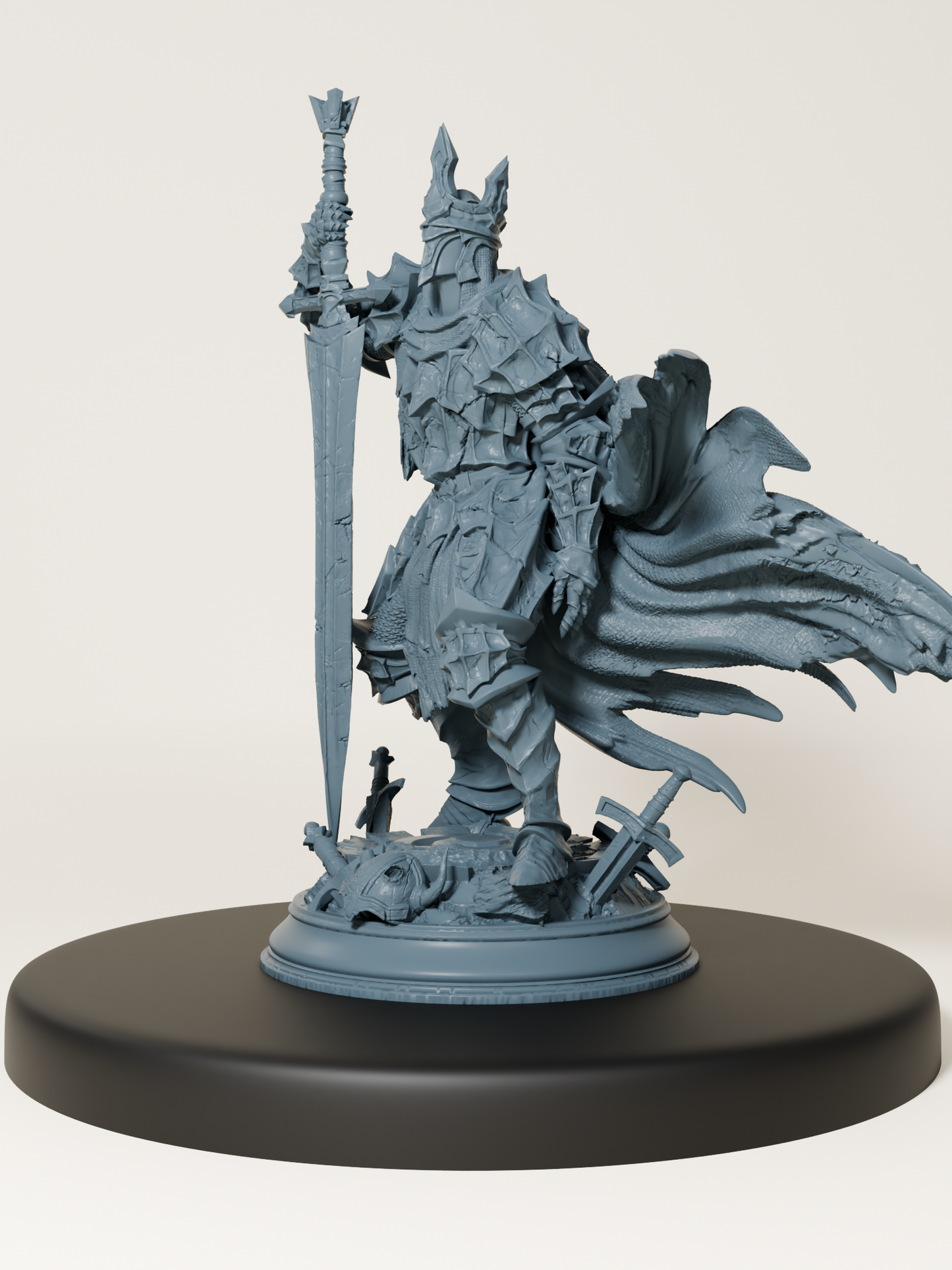Humain chevalier noir
