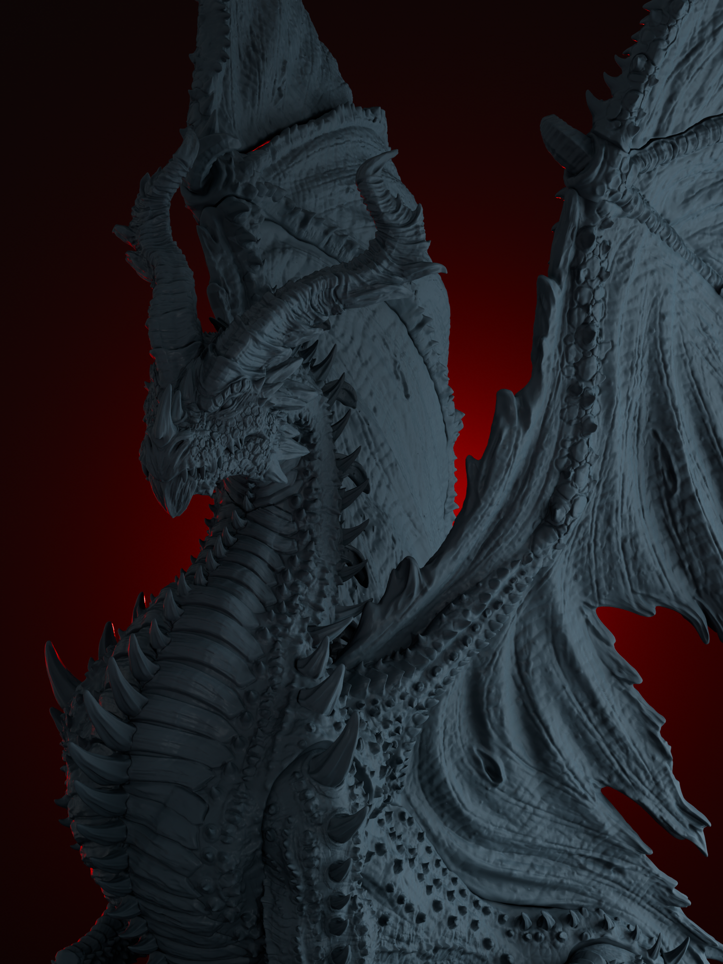 Dragon noir ancien