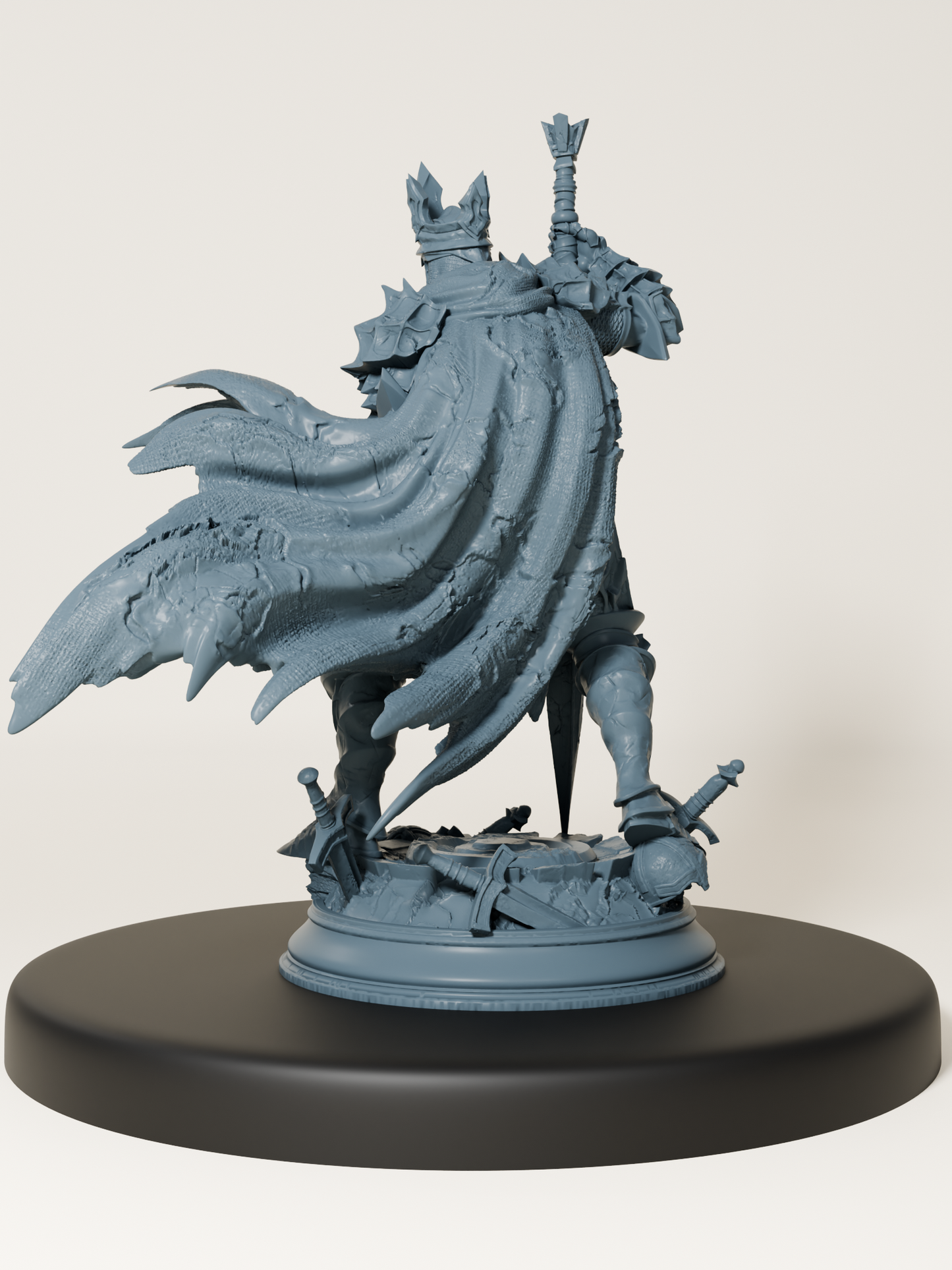 Humain chevalier noir
