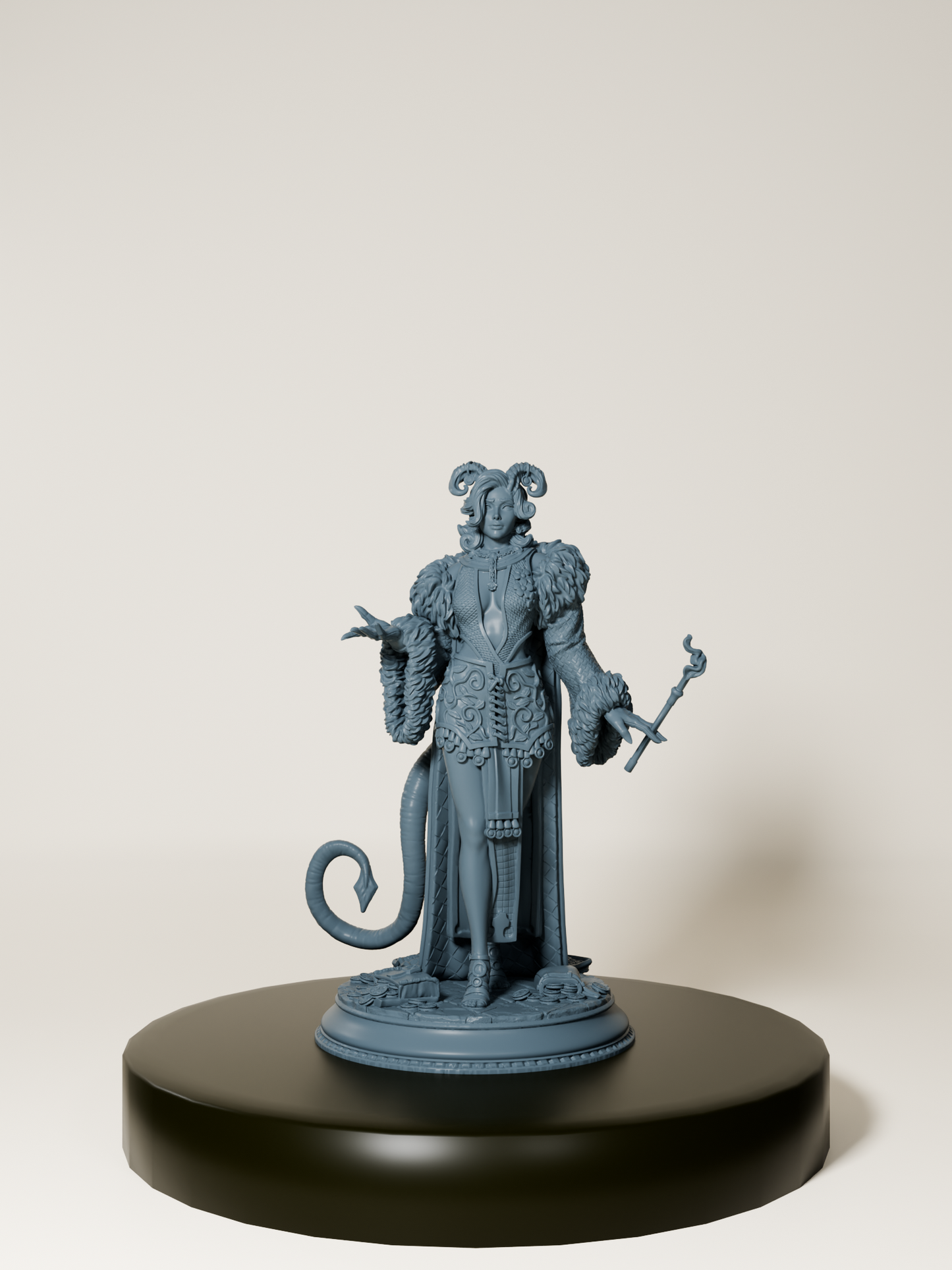 Figurine de Nosmeni enchanteresse rebelle, personnage de jeu de rôle, miniature à peindre.