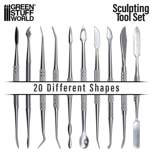 Kit de 10 outils de sculture en métal