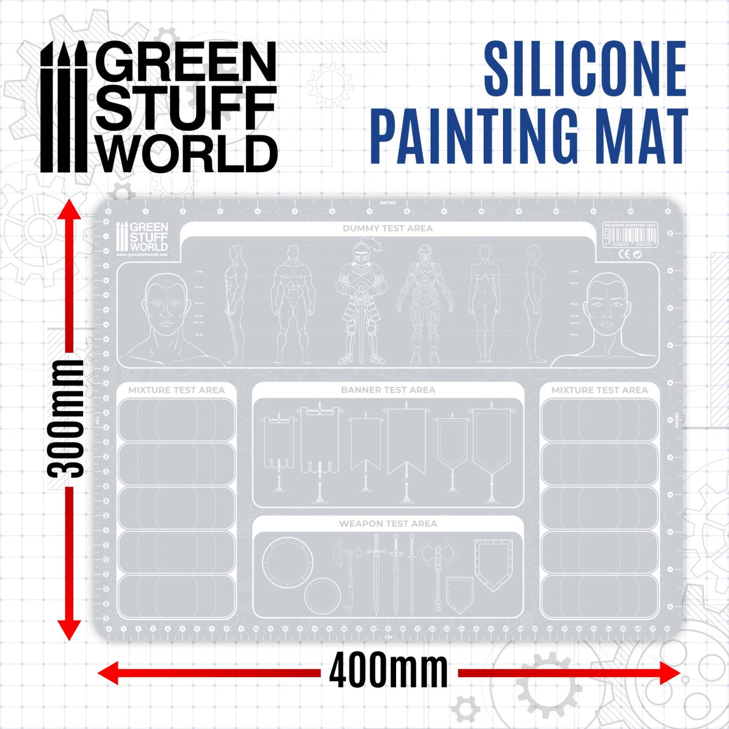 Tapis de peinture 400x300mm