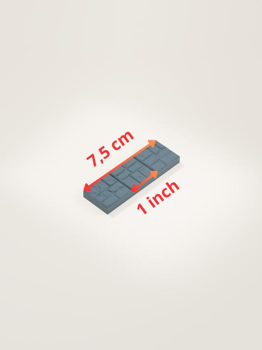 Tuile sol en pierre 1x3