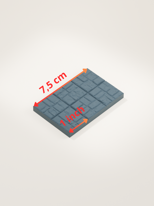 Tuile sol en pierre 2x3