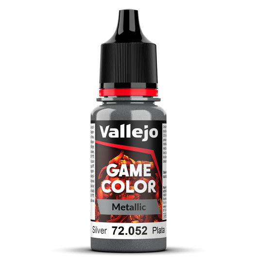 Pot de peinture Peinture Vallejo Game Color 72.052 Silver - Argent Elfique 18 ml