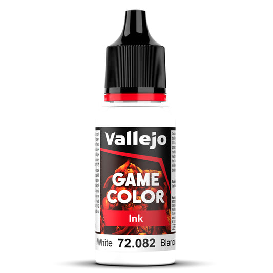 Pot de peinture Peinture Vallejo Game Color Encre 72.082 White - Encre Blanche 18 ml
