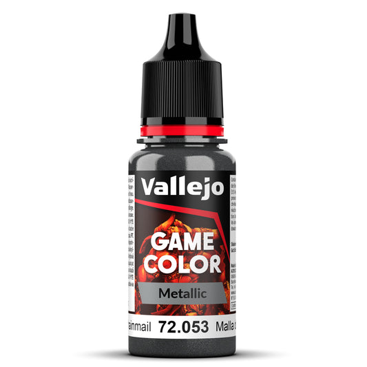 Pot de peinture Peinture Vallejo Game Color 72.053 Chainmail - Argent Cotte de Mailles 18 ml