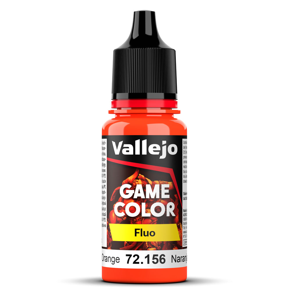 Pot de peinture Peinture Vallejo Game Color 72.156 Fluorescent Orange - Orange Fluo 18 ml