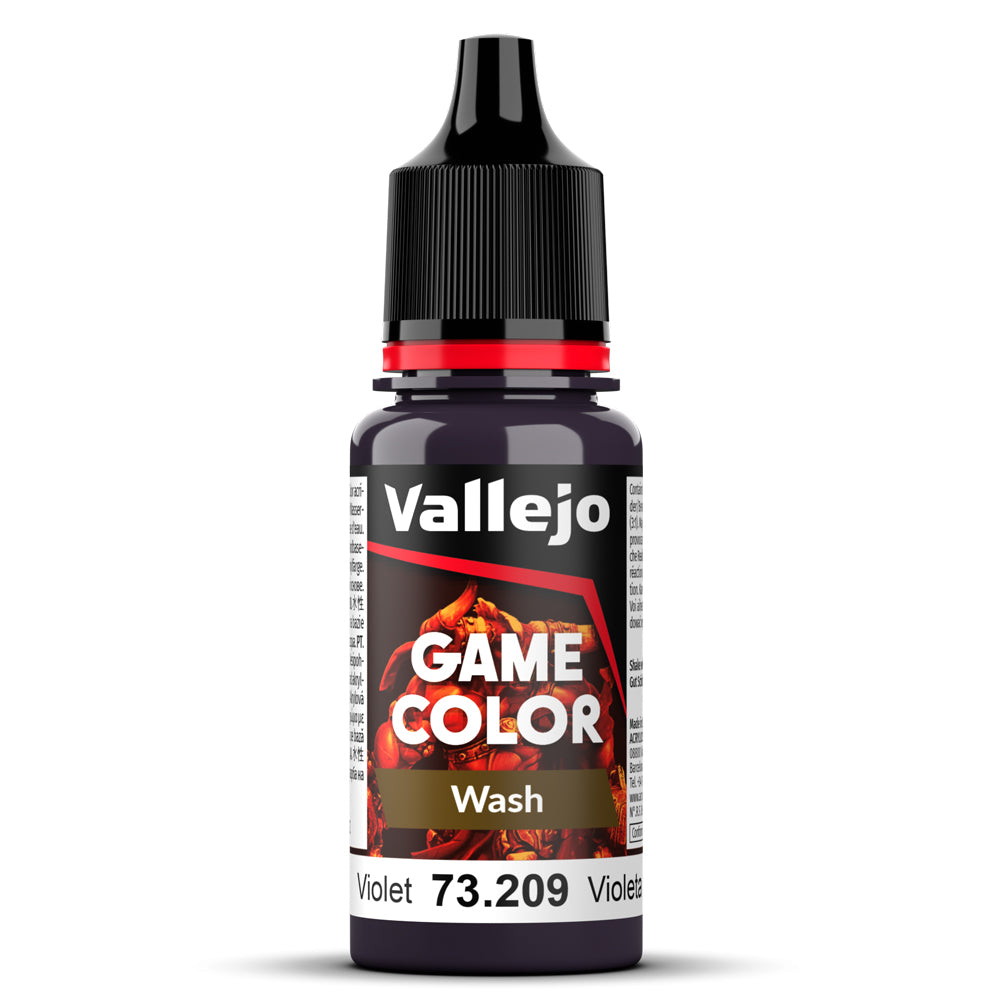 Pot de peinture Vallejo 73.209 Violet - Wash Violet 18 ml