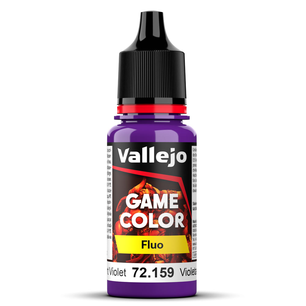 Pot de peinture Peinture Vallejo Game Color 72.159 Fluorescent Violet - Violet Fluo 18 ml
