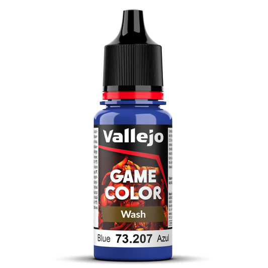 Pot de peinture Peinture Vallejo Game Color Wash 73.207 Blue - Wash Bleu 18 ml