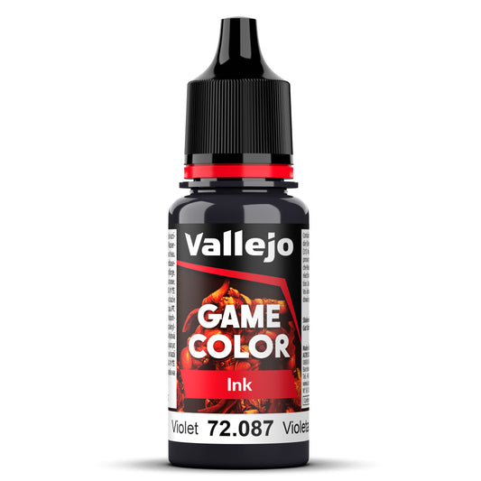 Pot de peinture Peinture Vallejo Game Color Encre 72.087 Violet - Encre Violette 18 ml