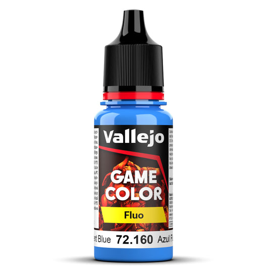 Pot de peinture Peinture Vallejo Game Color 72.160 Fluorescent Blue - Bleu Fluo 18 ml